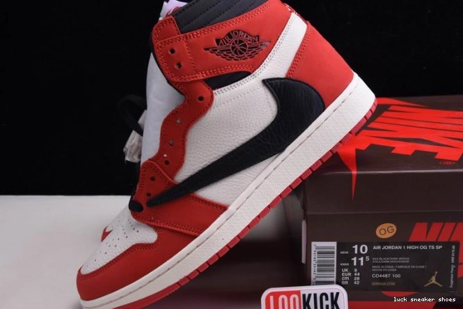 Rep LUCY HIGH - 100(RED) CD4487 OG JORDAN AIR X 1 SCOTT TRAVIS RETRO 0805